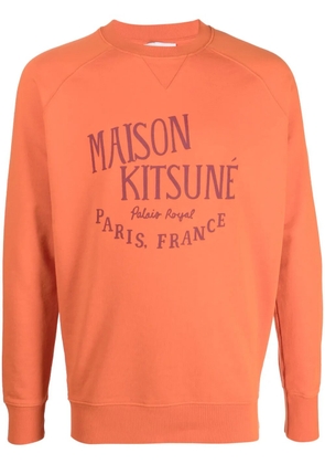 Maison Kitsuné logo-print cotton sweatshirt - Orange