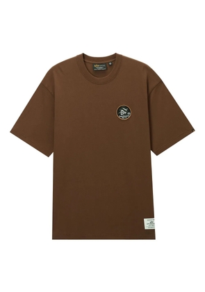 Alpha Industries patch-print cotton T-shirt - Brown