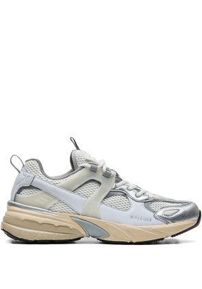 Hide&Jack metallic-effect mesh sneakers - White