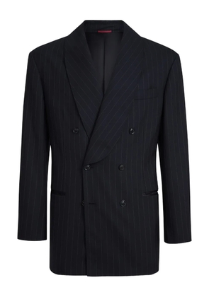 Brunello Cucinelli chalk stripe shawl lapels tuxedo jacket - Black