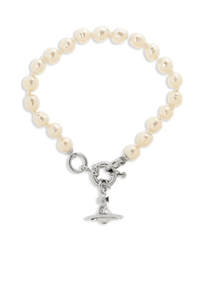 Vivienne Westwood Orb-pendant bracelet - White