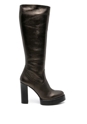 Paloma Barceló Davies 110mm knee-high boots - Grey