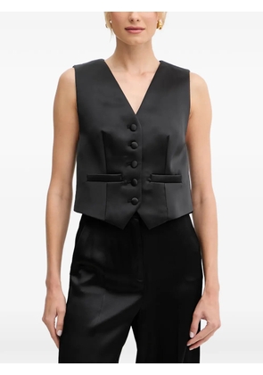 LUISA SPAGNOLI Scolaro buttoned V-neck waistcoat - Black