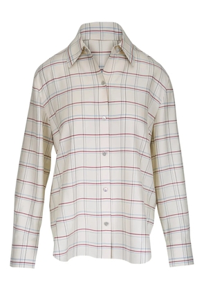 Vince checke-pattern shirt - Neutrals