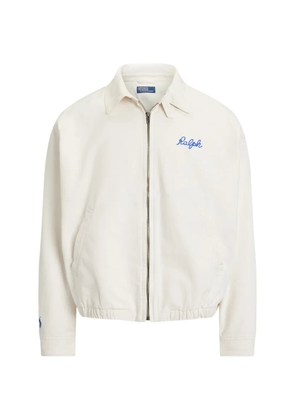 Polo Ralph Lauren logo-embroidered windbreaker jacket - White