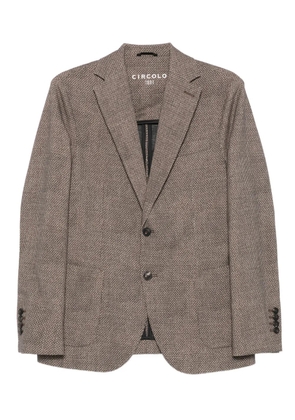 Circolo 1901 textured two-button blazer - Brown