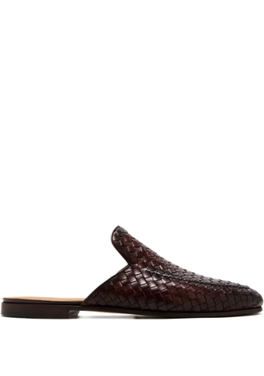 Magnanni woven leather mules - Brown