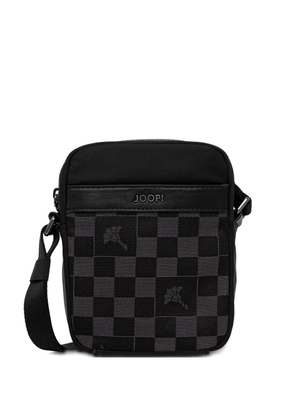 Joop! checkerboard messenger bag - Black