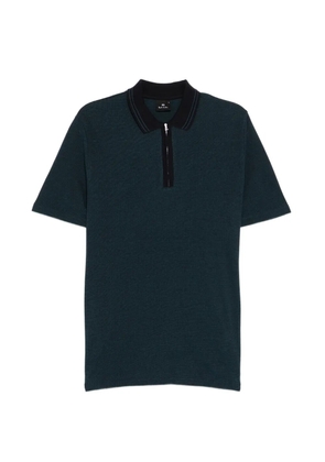 PS Paul Smith zipped polo shirt - Blue