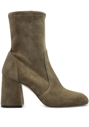 Stuart Weitzman 85mm Flareblock boots - Brown