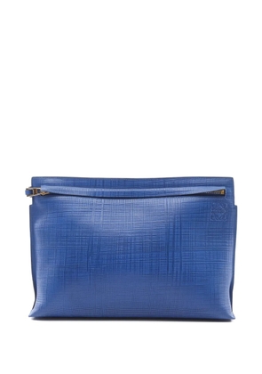 Loewe Pre-Owned 1910s Anagram leather clutch bag - Blue