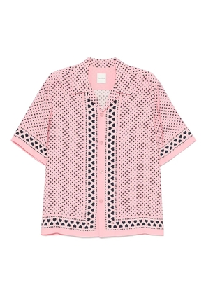 SANDRO heart-print T-shirt - Pink