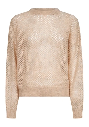 Brunello Cucinelli open-knit sweater - Neutrals