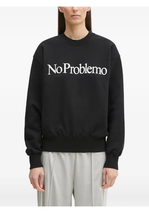 Aries logo-print sweatshirt - Black