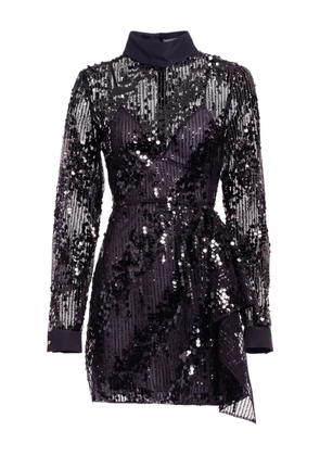 Elie Saab long-sleeve mini dress - Black