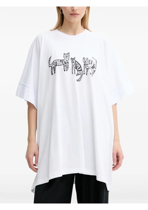 MMC STUDIO tiger-print T-shirt - White