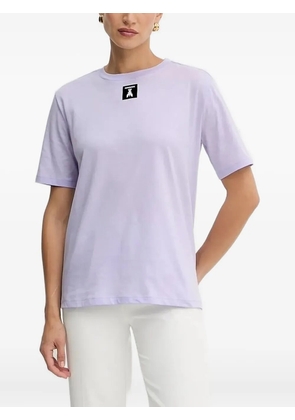 Patrizia Pepe logo-patch short-sleeve T-shirt - Purple