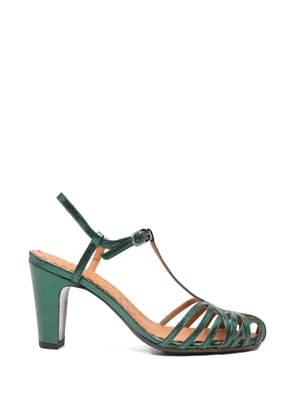 Chie Mihara T-strap cut-outs pumps - Green