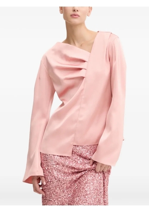 Stine Goya draped V-neck top - Pink