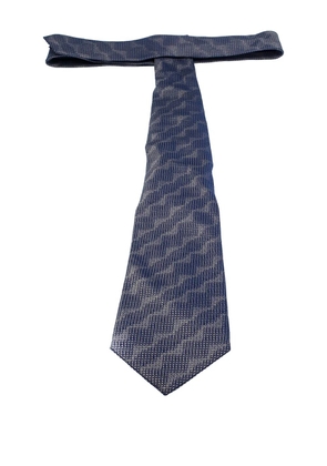 Gianfranco Ferré Pre-Owned 1990 patterned-jacquard tie - Blue