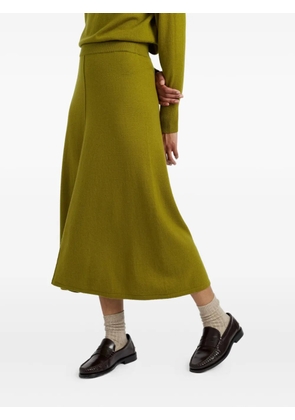 Chinti & Parker cashmere-blend skirt - Green