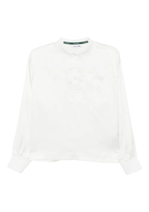 Lacoste embroidered-logo polo top - White
