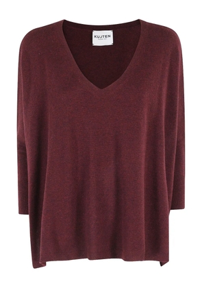 kujten V-neck cashmere sweater - Red