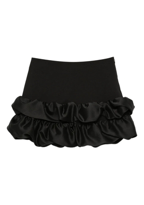 SANDRO frilled-hem mini skirt - Black