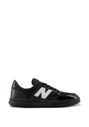 New Balance patent leather mesh sneakers - Black