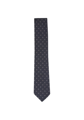 Zegna floral-pattern tie - Blue