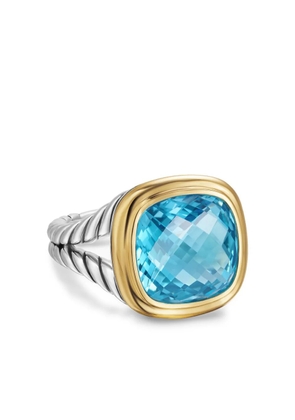 David Yurman 18kt yellow gold and sterling silver Albion topaz ring