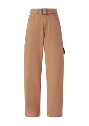 PINKO belted utility-pocket jeans - Brown