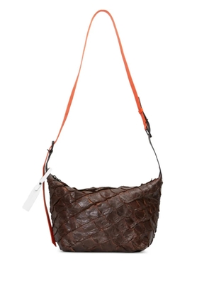 Osklen large Bakare quilted leather shoulder bag - Brown