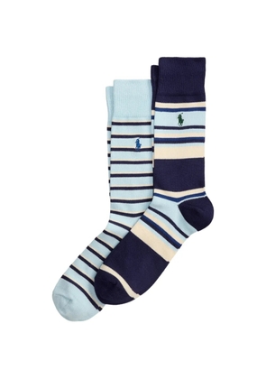 Polo Ralph Lauren striped-pattern socks (pack of two) - Blue
