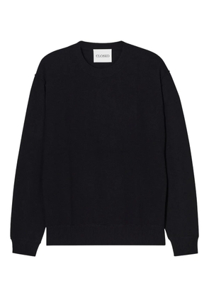Closed crew-neck sweater - Black