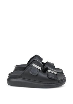 Alexander McQueen Pre-Owned Hybrid buckled leather sandals - Black