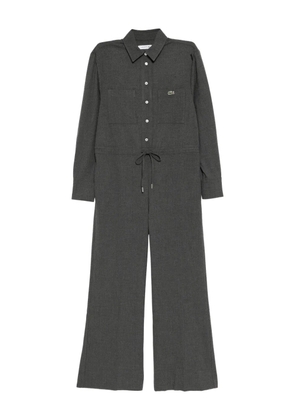 Lacoste logo-embroidered jumpsuit - 050-GREY