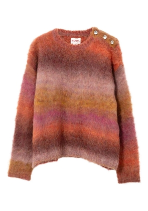 KAMIYA ombré striped sweater - Orange