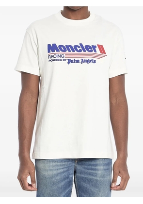 Palm Angels x Moncler Racing logo t-shirt - White