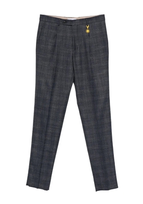 Manuel Ritz check-pattern trousers - Grey