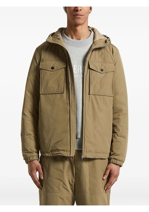 Peserico hooded flap-pocket jacket - Neutrals