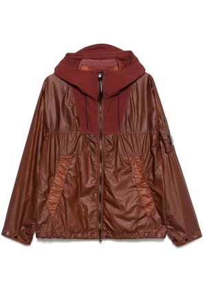 C.P. Company Lens-detail hooded jacket - Red