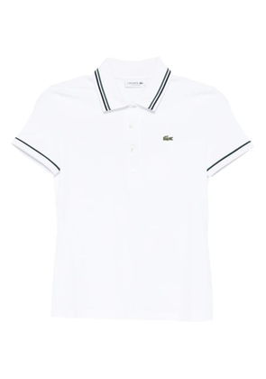 Lacoste logo-embroidered polo shirt - White