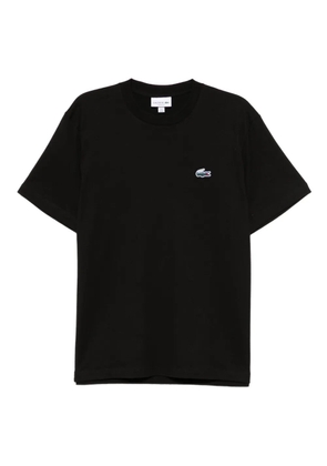 Lacoste logo-appliqué cotton T-shirt - Black