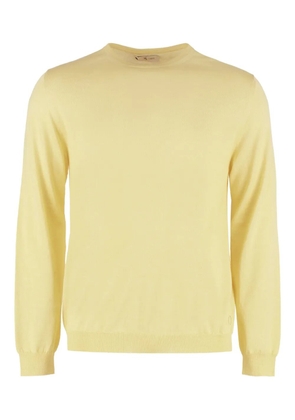 THE (Alphabet) ribbed-trim sweater - Yellow