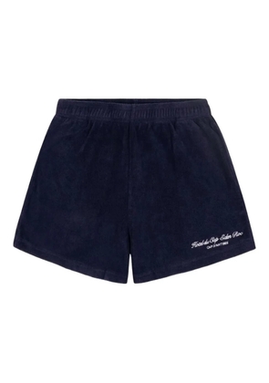 Sporty & Rich Eden Script shorts - Blue