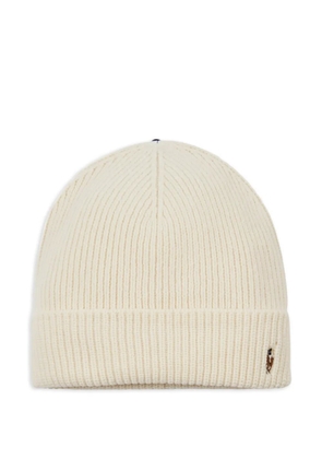 Polo Ralph Lauren signature-cuffed beanie hat - Neutrals
