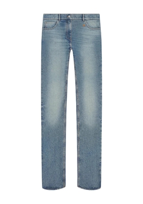 Courrèges logo patch jeans - Blue