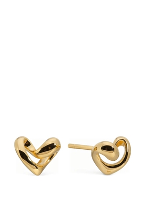 Monica Vinader small Infinity heart stud earrings - Gold