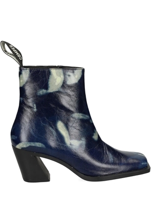 Camper Karole square toe heeled boots - Blue